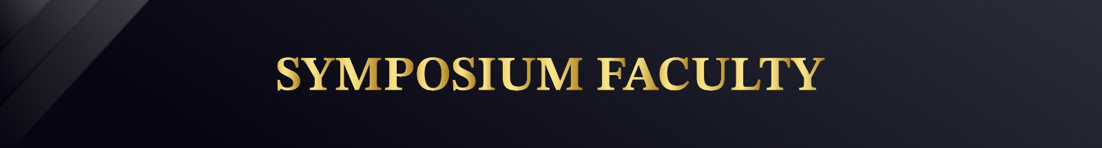 Symposium Faculty