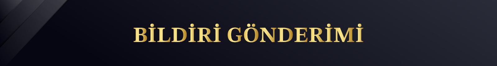 Bildiri Gönderimi